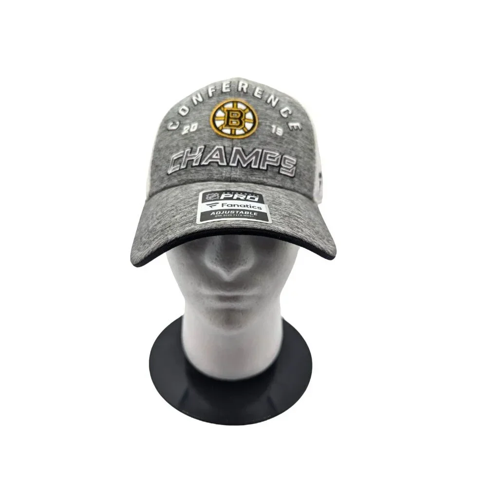 NOS Boston Bruins 2019 Conference Champs Hat By Fanatics  Adjustable Fit